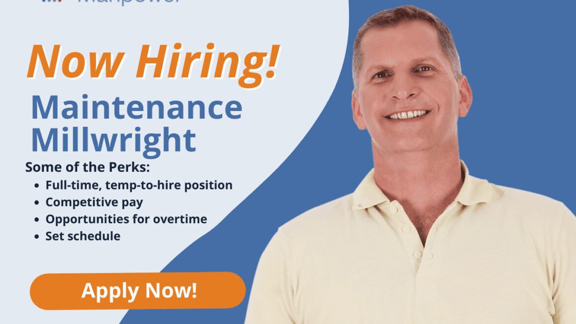 Maintenance Millwright - Portage