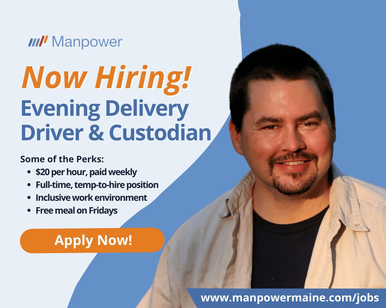 Evening Delivery Driver & Custodian - Bangor