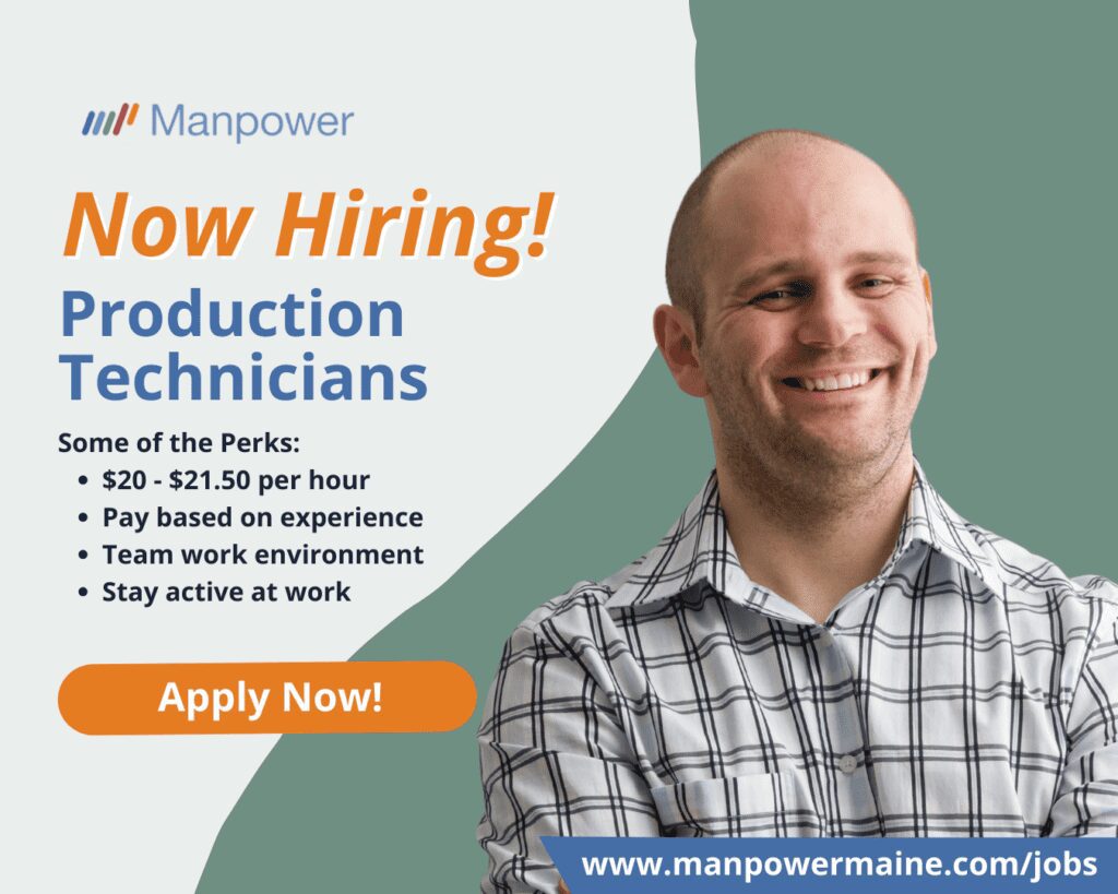 Production Technicians in Portland, Maine

Our client in Portland is seeking individuals with 2+ years of production, manufacturing, or assembly experience that thrive in team driven environments to join them as Production Technicians! These are temp-to-hire opportunities. Apply today!

Pay: $20 - $21.50 per hour – PAID WEEKLY!
Location: Portland, Maine
Schedule: Days

What’s in it for you:


• Competitive pay based on experience
• Full-time, temp-to-hire positions
• Work in a busy team driven environment
• Stay active during your workday

What you’ll be doing:


• Assembling and constructing components
• Using various tools and machinery
• Reading and interpreting measurements for accuracy

Here’s what you need to apply:


• 2+ years of production, manufacturing, or assembly experience
• Familiarity with the U.S. measurement system
• Team player with strong communication skills

How to Get Started:

We have made it easy to apply to be one of these Production Technicians in Portland, Maine. Simply contact us by choosing an option below.

Apply Now: see below
Call or Text: ‘P TECH’ to 207.774.8258
Email: portland.me@manpower.com

Not sure if this is the right job for you? No worries. We have many other jobs available that you may be interested in - apply now to start a conversation.

Job ID: 5653831