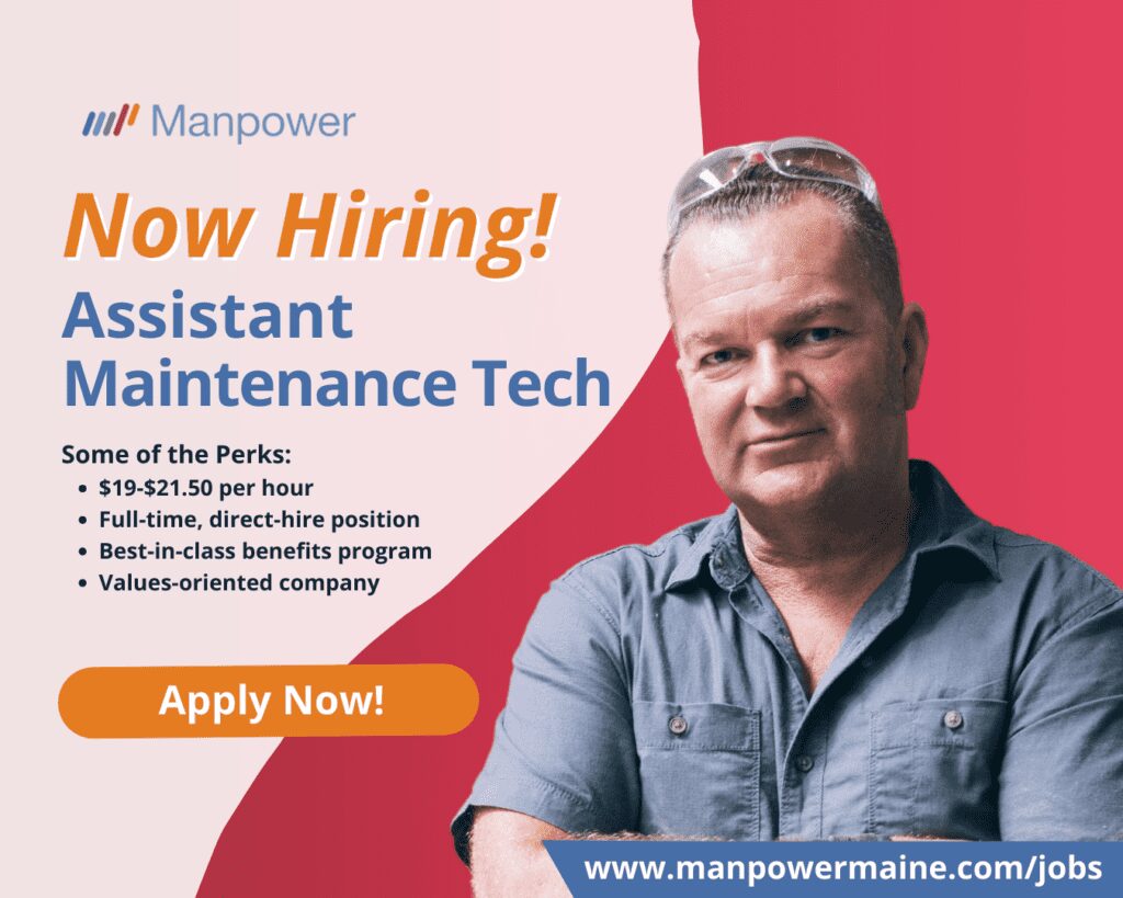 Assistant Maintenance Tech in Portland, Maine

Pay: $19- $21.50 Per Hour
Schedule: M-F 7a-4p
Assignment Length: Direct-hire

Do you have 1+ years of mechanical and electrical maintenance experience? Are you looking for a full-time, direct-hire role with a company that values its employees? Manpower is hiring an Assistant Maintenance Tech for a client in Portland, Maine. Apply now!

Perks:

• Full-time, direct-hire position
• Values-orientated company with a strong mission
• No nights or weekends
• Medical, dental, and vision benefits
• Disability, life and AD&D insurance
• 401(k) plan with company match
• Paid time off & holidays
• Tuition reimbursement

Duties:

• Performing maintenance and repairs on roofing systems, HVAC units, and external equipment, including snow removal, painting, and paving repairs
• Inspecting and maintaining operating equipment to ensure compliance with OSHA and operational standards
• Testing and evaluating equipment performance using tools like voltmeters, ohmmeters, and pressure gauges
• Maintaining tools and machinery in good condition and keeping accurate preventive maintenance records
• Responding to security alarm calls and addressing other maintenance-related emergencies
• Supporting various maintenance tasks and completing additional assignments as required

Requirements:

• High school diploma or equivalent required
• At least 1 year of mechanical and electrical maintenance experience, SAP knowledge preferred
• Proficient in using hand tools and performing physical tasks, including lifting 50 lbs
• Ability to work in temperatures from -15°F to outdoor heat, cold, and precipitation

We have made it easy to apply to be an Assistant Maintenance Tech in Portland, Maine. Simply choose one of the options below to contact us.

Apply Now: see below
Call or Text: ‘P AMT’ to 207.774.8258
Email: portland.me@manpower.com

Not sure if this is the right job for you? No worries. We have many other jobs available that you may be interested in - apply now to start a conversation.

Job ID: 5669846