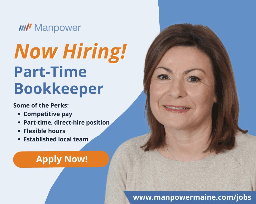 Part-Time Bookkeeper in Saco, Maine

Pay: $25 - $35 per hour
Schedule: Part-time
Assignment Length: Direct-Hire

Do you have an associate’s degree in accounting or business and 3+ years of bookkeeping experience? Are you seeking a flexible part-time role with an established local team in a creative and collaborative office environment? We are now hiring a part-time Bookkeeper for our client located in Saco, Maine. Interested? Apply today!

Perks:

• Competitive pay
• Part-time, direct-hire position
• Flexible hours
• Established local team
• Creative, collaborative office environment

Duties:

• Managing accounts receivable, accounts payable, and monthly invoicing
• Reconciling accounts and developing budgets with analysis.
• Tracking time, analyzing data, and creating analytical reports.
• Handling bank, credit card, merchant accounts, and payroll processing.
• Administering employee benefits, policies, and the company’s retirement plan.

Requirements:

• Associate’s degree in accounting or business with 3+ years of bookkeeping experience
• Proficiency in QuickBooks Desktop and/or BillQuick, with accounting and payroll expertise
• Strong communication skills and a dedicated work ethic

We have made it easy to apply to be a part-time Bookkeeper in Saco, Maine. Simply contact us by choosing an option below.

Apply Now: see below
Call or Text: ‘PT B’ to 207.284.0595
Email: biddeford.me@manpower.com

Not sure if this is the right job for you? No worries. We have many other jobs available that you may be interested in - apply now to start a conversation.

Job ID: 5685139