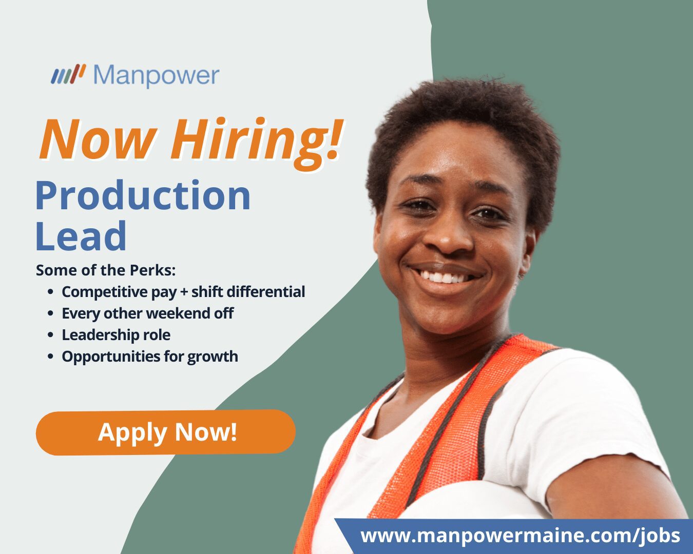 Production Lead in Mars Hill, Maine - Manpower Maine